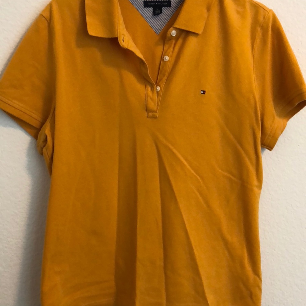 yellow tommy polo